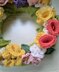 Spring floral wreath