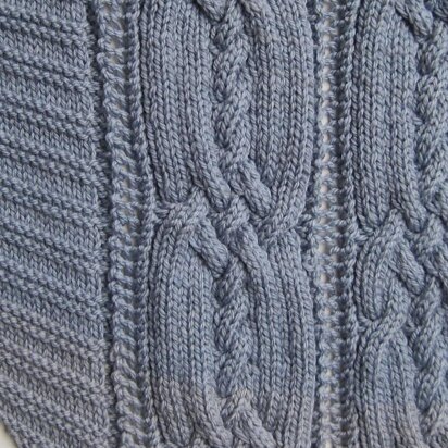 Woburn Cable Lace Cuneate - knitting pattern