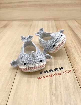 Shark Baby Booties by Kittying