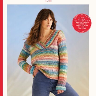 High Tide Sweater In Sirdar Jewelspun With Wool Chunky - 10701P - Downloadable PDF