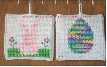 Easter Egg & Bunny Pot Holder