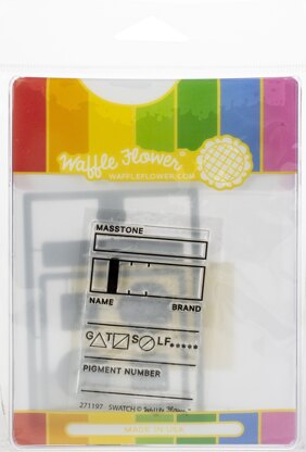 Waffle Flower Crafts Waffle Flower Stamp & Die Set - Swatch Tag