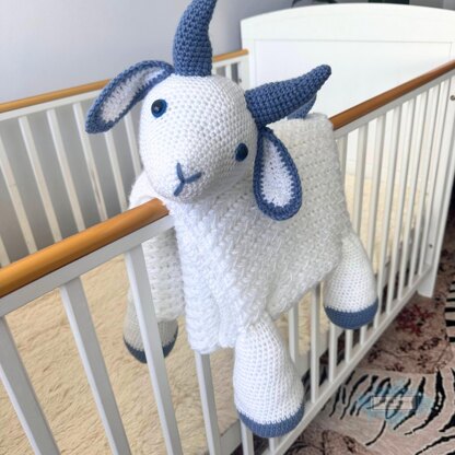 3in1 Farm Goat Baby Blanket