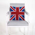 Union Jack Patchwork Cushion - Free Knitting Pattern for Home in Paintbox Yarns Simply Aran by Paintbox Yarns