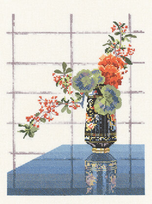 Heritage Printed Vase Counted Cross Stitch Kit