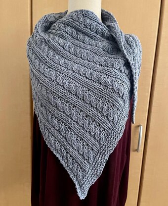 Cabletide Shawl
