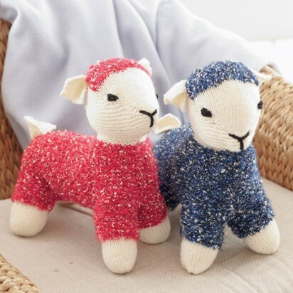 Toy Lamb in Sirdar Bouffle and Snuggly DK - 2467- Downloadable PDF