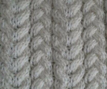 Plaits and Cables Scarf