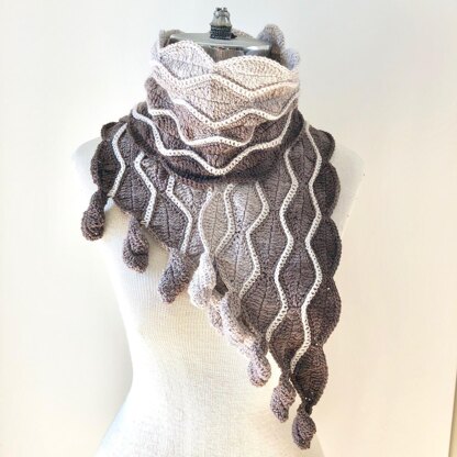 Elegant Leaves Scarf