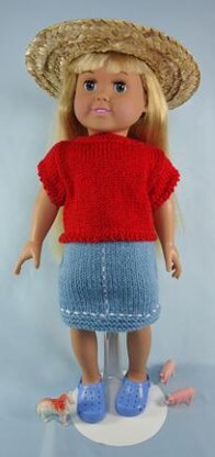 Down on the Farm, Knitting Patterns fit American Girl and other 18-Inch Dolls