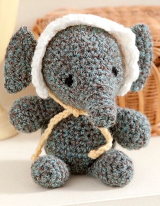 Baby's Elephant in Red Heart Super Tweed - LW2753