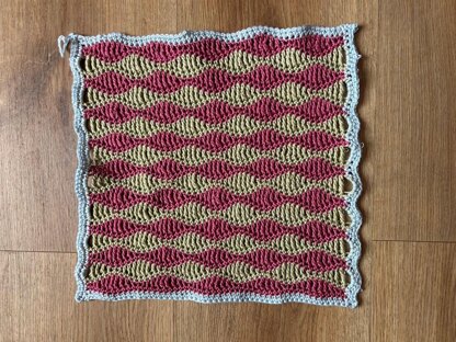 Medium Wave Crochet Washcloth