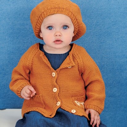 Jacket and Beret in Rico Baby Cotton Soft DK - 395