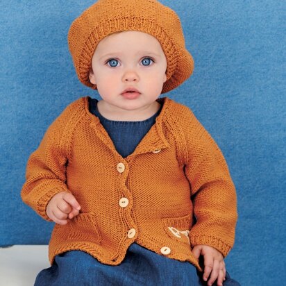 Jacket and Beret in Rico Baby Cotton Soft DK - 395 - Downloadable PDF - knitting pattern