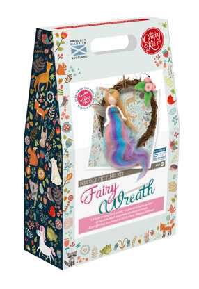 The Crafty Kit Company Summer Fairy Wreath Needle Felting Kit - 190 x 290 x 94mm