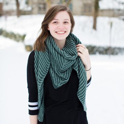 Snowy Pines Shawl