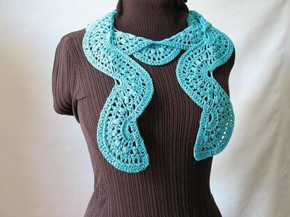 Blue Waves Scarf