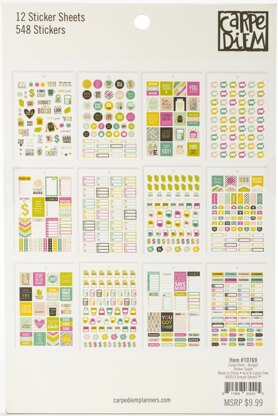 Carpe Diem A5 Planner Sticker Tablet - Budget, 561/Pkg