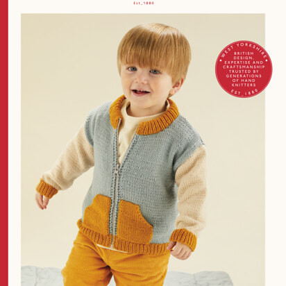 Sirdar 5493 Baby Bomber Jacket Set PDF