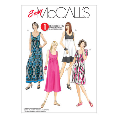 McCall's Misses'/Women's Dresses In 4 Lengths M5893 - Sewing Pattern