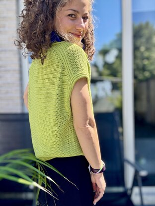 Oversized Polo T-Shirt Crochet Pattern | Digital Download | Sizes XS–5XL