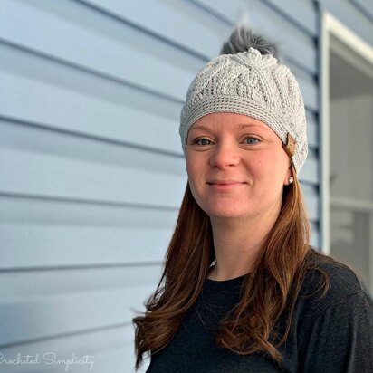 Diamonds & Twists Cabled Beanie