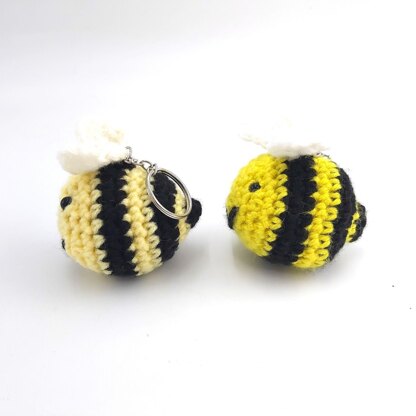 Baby Bee Keychain with Wings