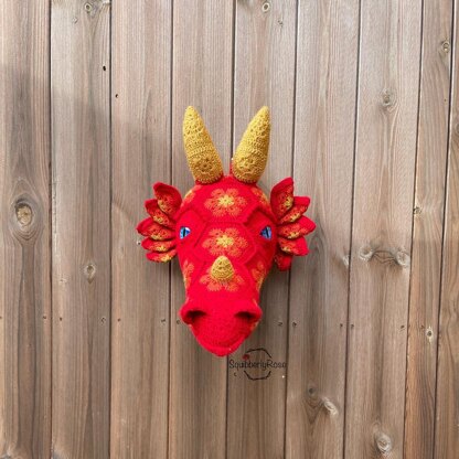 Draco the African Flower Dragon Head