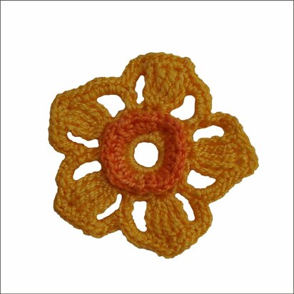 Crochet narcissus flower