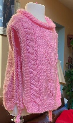 Petal pink baby vest