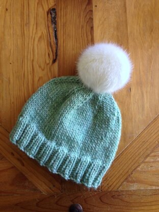 Hat mania continues - frosty blue hat