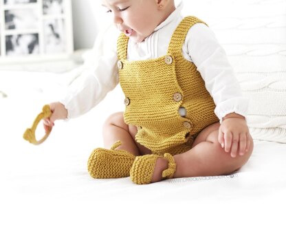 6-12 months - BUTTON-UP Knit Romper Pattern