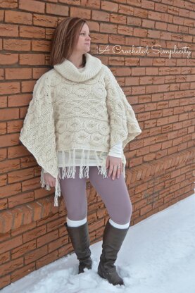 Urban Cabled Poncho