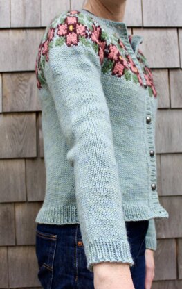 Floral Yoke Cardigan