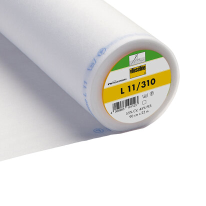 Vlieseline Sew-In Interlining Standard Light - 90cm - White