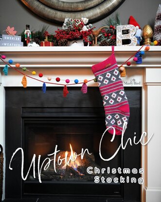 Uptown Chic Knit Christmas Stocking