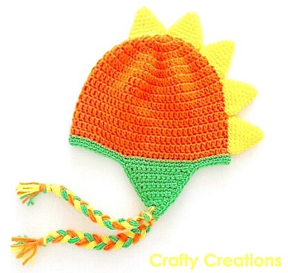 Dinosaur baby hat crochet best sale pattern free