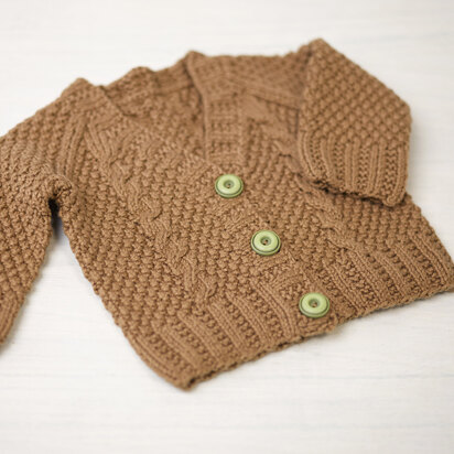 776 Maple Baby Cardigan - Knitting Pattern for Babies in Valley Yarns Conway