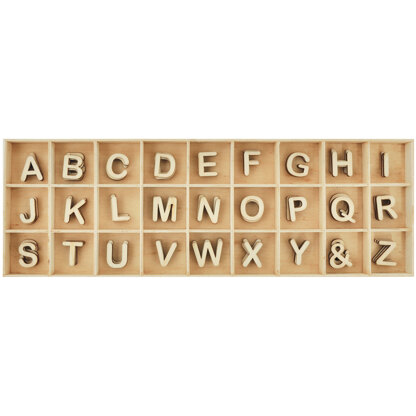 Kaisercraft Lucky Dip Wooden Alphabet Set - 4 Each Of (&) And Letters A-Z