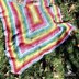 Squared Rainbow Baby Blanket