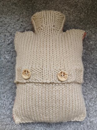 Small hot water bottle cover