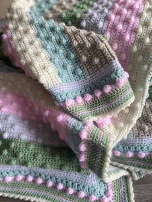 Ice Cream - Easy Baby Blanket Crochet Pattern