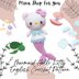 Mermaid Kitty  Amigurumi Crochet Pattern: 6-inch Doll (English PDF)