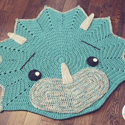 Tops The Triceratops Dinosaur Rug