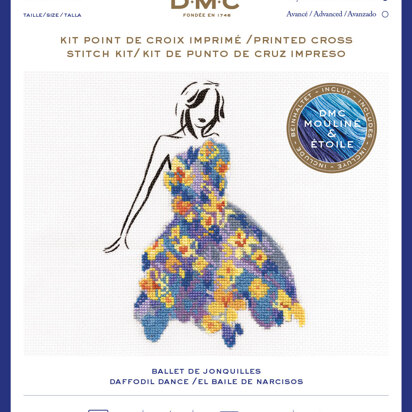 DMC Daffodil Dance (includes Étoile) Cross Stitch Kit - 25cm x 35cm