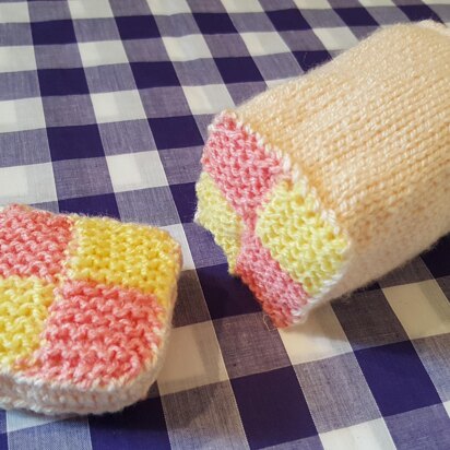 Battenberg Cake - knitting pattern