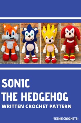 Sonic Tails baby/toddler crochet pattern NOT complete item Written  instructions, graph chart, colour blocks. Instant download.