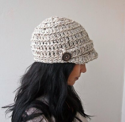 Newsboy brim hat