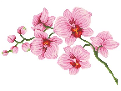 Needleart World  Orchid Spray Diamond Painting Kit 