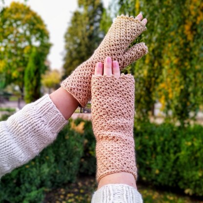 Fingerless gloves Shell